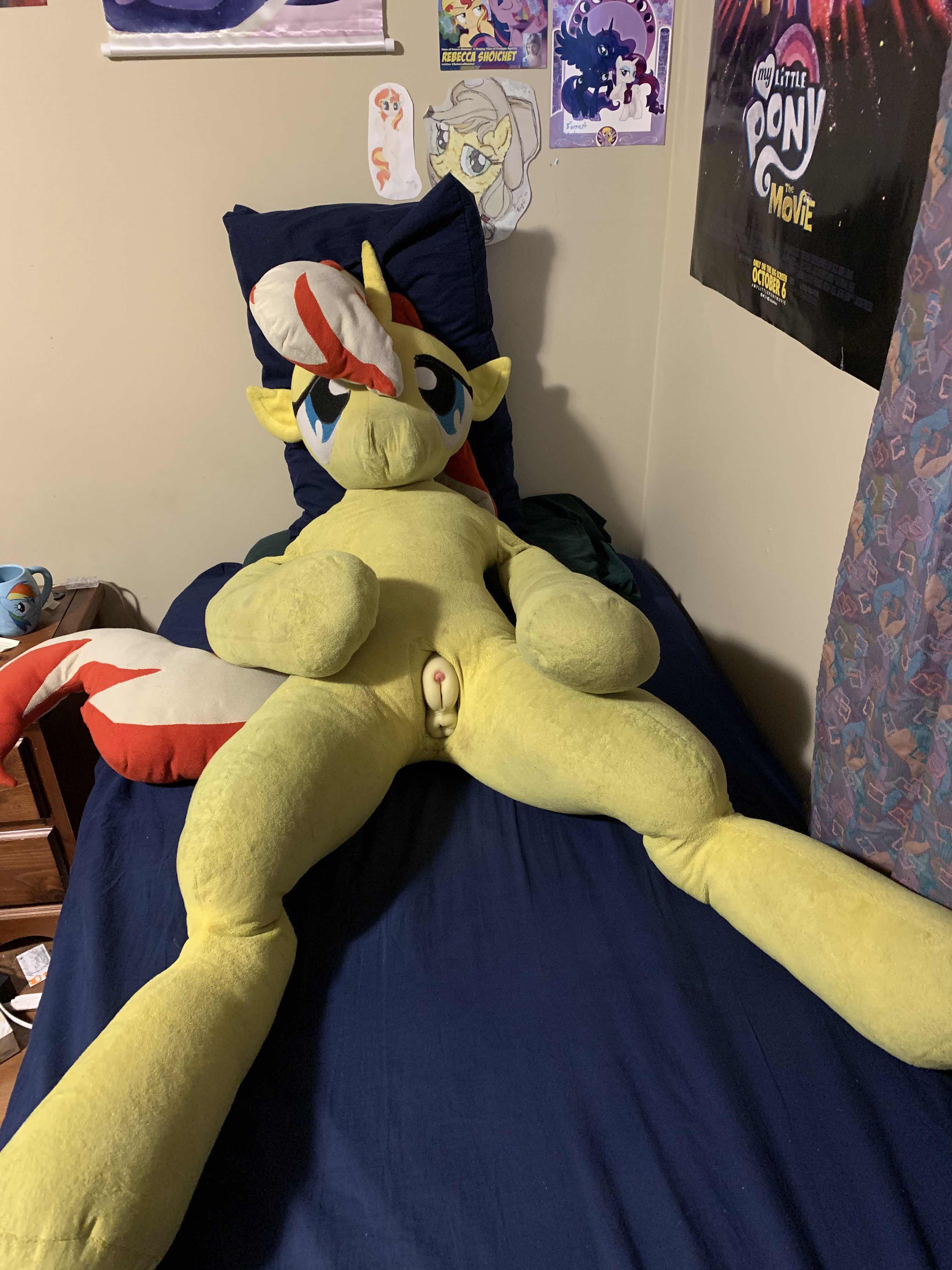 Image 4147: anthro artist:bigsexyplush character:sunset_shimmer  creator:silvershim95 lifesized sph toy:american_meat toy:cheval toy:custom_plush  toy:fleshlight toy:plushie