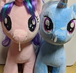 character:starlight_glimmer character:trixie_lulamoon creator:winter cum cum_on_plushie toy:build-a-bear toy:plushie // 2402x2334 // 3.5MB