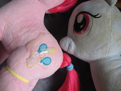 character:pinkie_pie character:rainbow_dash creator:ikananprincess cum cum_on_plushie toy:build-a-bear toy:plushie // 3648x2736 // 2.4MB