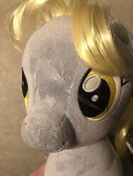 character:derpy_hooves creator:that_purple_horse cum cum_on_face cum_on_plushie toy:build-a-bear toy:plushie // 3024x4032 // 2.4MB