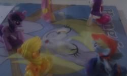 character:applejack character:derpy_hooves character:fluttershy character:rainbow_dash character:rarity cum cum_on_paper cum_on_toy cum_tribute toy:mcdonalds // 1280x768 // 121.4KB