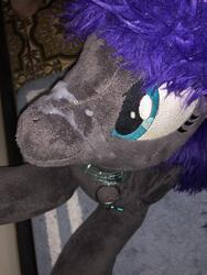 artist:blackwater character:nyx creator:lolzorg creator:that_purple_horse cum cum_on_plushie lifesized toy:custom_plush toy:plushie // 3024x4032 // 2.8MB