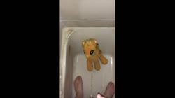 character:applejack creator:that_purple_horse cum cum_on_plushie fetish:watersports has_audio male masturbation pee pee_on_plushie penis quality:720p toy:build-a-bear toy:plushie vertical_video video // 1280x720 // 44.1MB