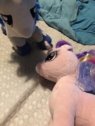 character:princess_cadance character:shining_armor creator:that_purple_horse cum cum_on_plushie toy:build-a-bear toy:plushie // 3024x4032 // 2.2MB