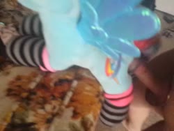 character:rainbow_dash cockring cum cum_on_plushie has_audio male penis quality:240p sex socks toy:fleshlight toy:plushie video // 320x240 // 5.5MB