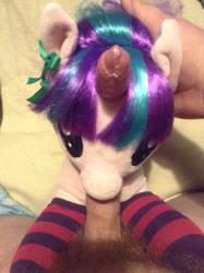 blowjob character:starlight_glimmer creator:that_purple_horse male penis socks toy:build-a-bear toy:plushie // 968x1296 // 482.2KB
