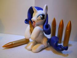 artist:earthenpony bullet character:rarity licking toy:statue // 2048x1536 // 594.8KB