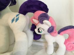 character:rarity character:sweetie_belle condom toy:plushie // 3681x2758 // 1.2MB