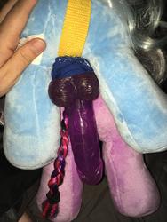 character:trixie_lulamoon character:twilight_sparkle creator:rosie-pone lesbian toy:build-a-bear toy:dildo toy:plushie toy:strapon // 3024x4032 // 1.4MB