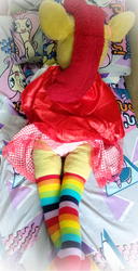 anthro character:apple_bloom creator:redjin5 lifesized panties socks toy:custom_plush toy:plushie // 1000x1956 // 615.5KB