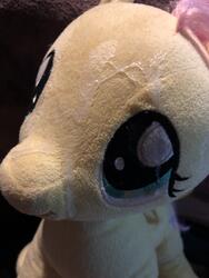 character:fluttershy creator:that_purple_horse cum cum_on_plushie toy:build-a-bear toy:plushie // 3024x4032 // 2.1MB
