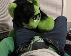 bulge character:anon character:anonfilly lifesized male oc toy:custom_plush toy:plushie // 1381x1080 // 2.2MB