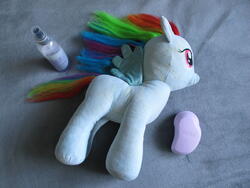 character:rainbow_dash creator:ikananprincess toy:build-a-bear toy:plushie // 3648x2736 // 3.1MB