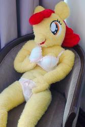 anthro bra character:apple_bloom creator:redjin5 panties toy:plushie // 801x1200 // 246.3KB