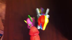 character:rainbow_dash character:spike cum cum_on_toy has_audio male masturbation penis quality:480p toy:funko toy:vinyl_figures video // 852x480 // 6.3MB