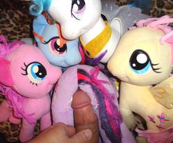 character:fluttershy character:pinkie_pie character:princess_celestia character:rainbow_dash character:twilight_sparkle cum male penis sex sph toy:build-a-bear toy:plushie // 2342x1936 // 378.4KB