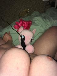 breast character:pinkie_pie creator:rosie-pone female lesbian toy:build-a-bear toy:plushie toy:vibrator // 3024x4032 // 662.3KB