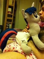 character:twilight_sparkle creator:jin fetish:diaper kissing male toy:plushie // 480x640 // 104.2KB