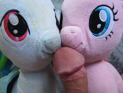 character:pinkie_pie character:rainbow_dash creator:ikananprincess male penis toy:build-a-bear toy:plushie // 3648x2736 // 2.5MB