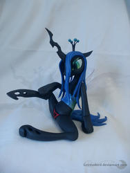 artist:groovebird character:queen_chrysalis panties toy:statue // 900x1200 // 154.6KB
