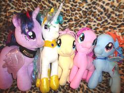 character:fluttershy character:pinkie_pie character:princess_celestia character:rainbow_dash character:twilight_sparkle toy:build-a-bear toy:plushie // 2592x1944 // 413.4KB