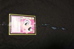 character:pinkie_pie cum cum_on_paper toy:trading_card // 5472x3648 // 3.0MB