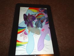 character:rainbow_dash character:twilight_sparkle cum cum_on_tablet cum_on_toy cum_tribute tablet toy:blindbag // 1600x1200 // 120.8KB