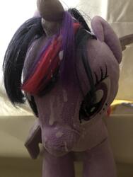 character:twilight_sparkle creator:that_purple_horse cum cum_on_plushie toy:build-a-bear toy:plushie // 3024x4032 // 2.3MB