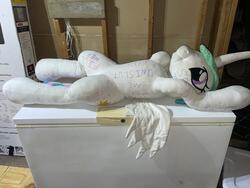 body_writing character:princess_celestia creator:lolzorg fetish:destruction lifesized toy:custom_plush toy:plushie // 2048x1536 // 551.2KB