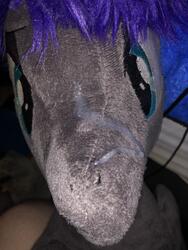 artist:blackwater character:nyx creator:lolzorg creator:that_purple_horse cum cum_on_plushie lifesized toy:custom_plush toy:plushie // 3024x4032 // 3.2MB