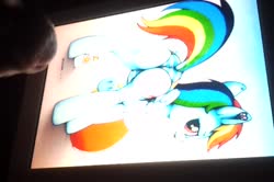 character:rainbow_dash cum cum_on_tablet cum_tribute has_audio ipad male masturbation penis quality:240p tablet video // 360x240 // 7.9MB