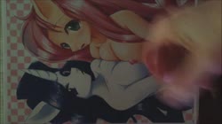 anthro character:fluttershy character:rarity creator:mlpfucker cum cum_on_paper cum_tribute has_audio male masturbation penis quality:240p video // 426x240 // 14.6MB