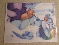 character:rainbow_dash character:twilight_sparkle cum cum_on_paper cum_tribute futa // 4320x3240 // 2.2MB