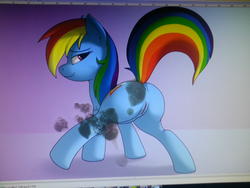 artist:skipsy character:rainbow_dash cum cum_on_laptop cum_tribute laptop // 3264x2448 // 1.5MB