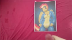 anthro artist:skipsy character:spitfire character:wonderbolt cosplay cum cum_on_paper cum_tribute has_audio latex male masturbation penis quality:720p video // 1280x720 // 12.6MB