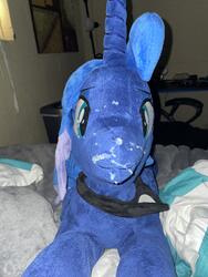 artist:blackwater character:princess_luna creator:lolzorg cum cum_on_plushie lifesized toy:custom_plush toy:plushie // 3024x4032 // 3.6MB