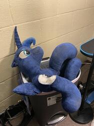artist:blackwater character:princess_luna creator:lolzorg dirty fetish:destruction lifesized toy:custom_plush toy:plushie // 3024x4032 // 4.0MB