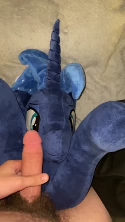 artist:blackwater character:princess_luna creator:lolzorg cum cum_on_plushie has_audio lifesized male masturbation penis quality:720p toy:custom_plush toy:plushie vertical_video video // 720x1280 // 42.4MB