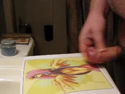 character:fluttershy cum cum_on_paper cum_tribute has_audio male masturbation penis quality:240p video // 320x240 // 5.7MB